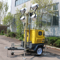 New product portable Trailer telescopic pole Light Tower